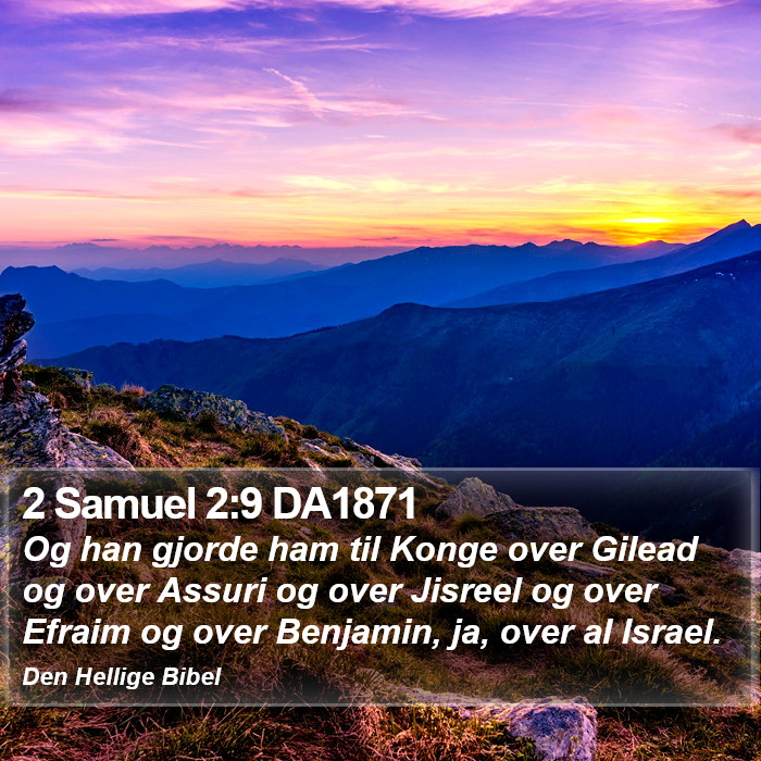 2 Samuel 2:9 DA1871 Bible Study