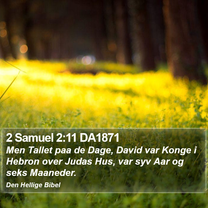 2 Samuel 2:11 DA1871 Bible Study