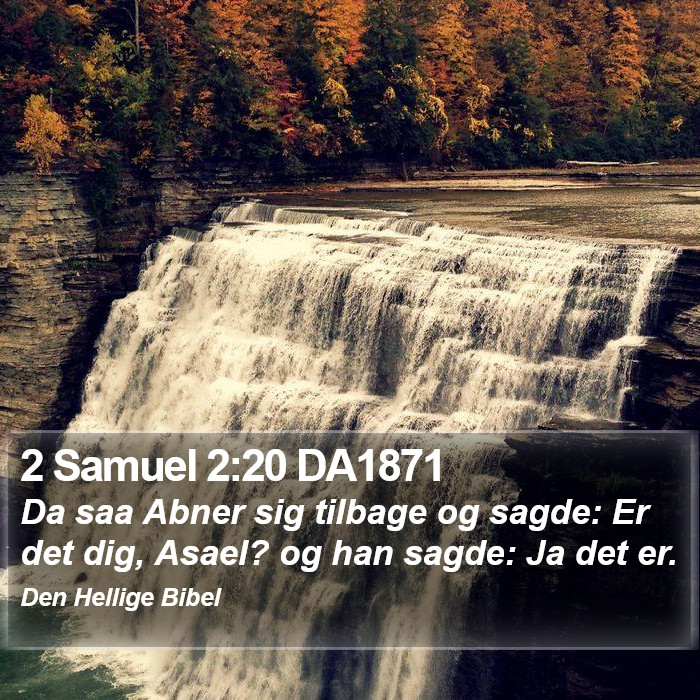 2 Samuel 2:20 DA1871 Bible Study