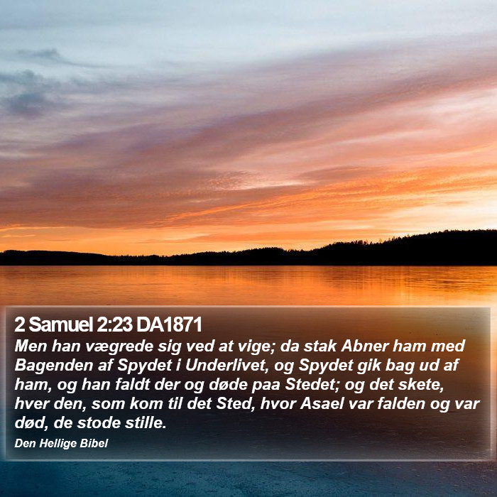 2 Samuel 2:23 DA1871 Bible Study