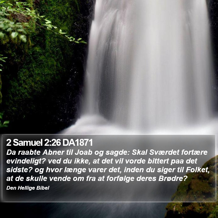 2 Samuel 2:26 DA1871 Bible Study