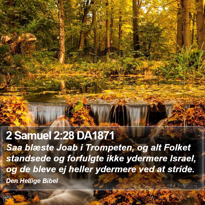 2 Samuel 2:28 DA1871 Bible Study