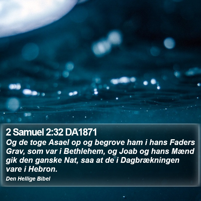 2 Samuel 2:32 DA1871 Bible Study