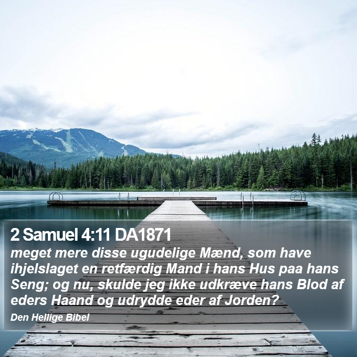 2 Samuel 4:11 DA1871 Bible Study