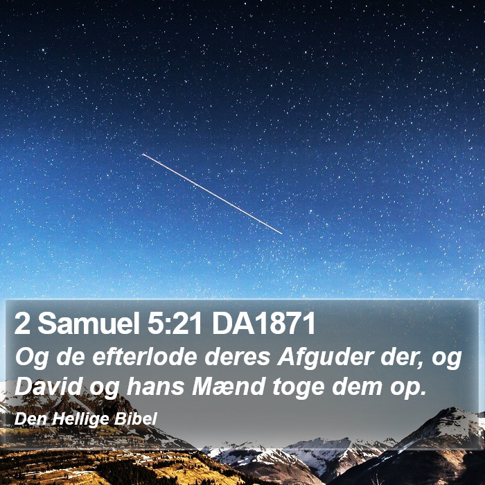 2 Samuel 5:21 DA1871 Bible Study