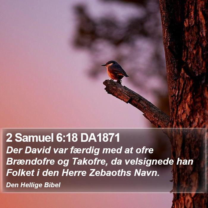 2 Samuel 6:18 DA1871 Bible Study