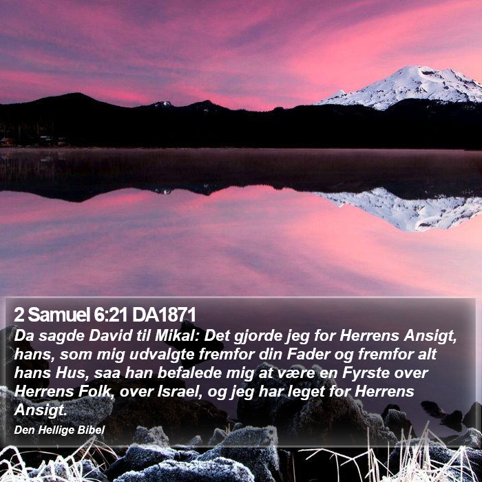 2 Samuel 6:21 DA1871 Bible Study