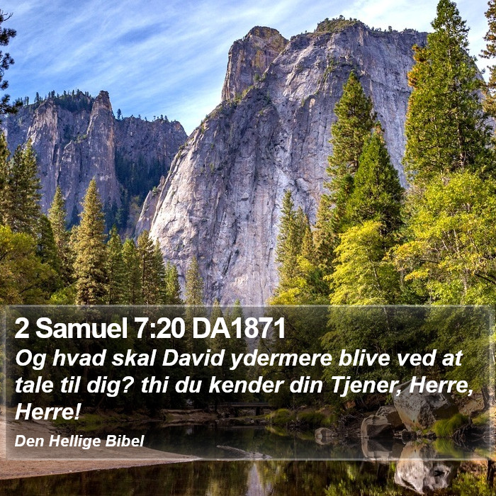 2 Samuel 7:20 DA1871 Bible Study