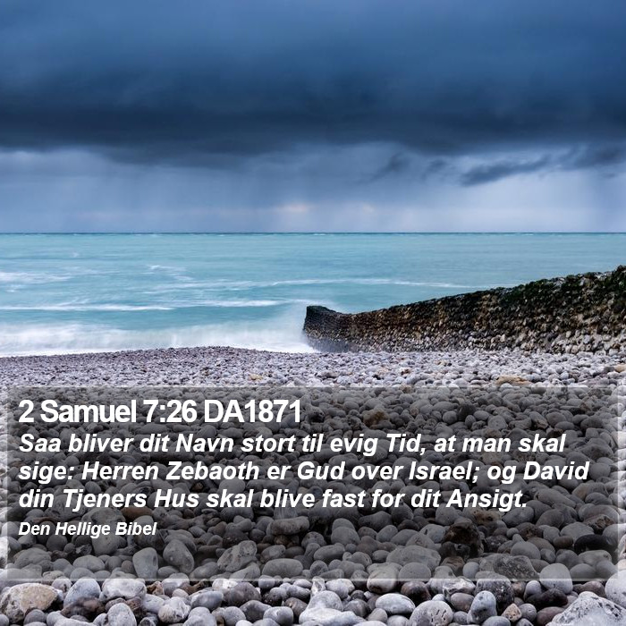 2 Samuel 7:26 DA1871 Bible Study