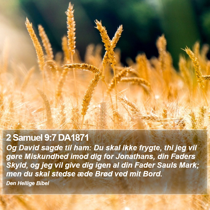 2 Samuel 9:7 DA1871 Bible Study