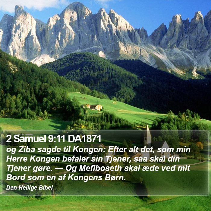 2 Samuel 9:11 DA1871 Bible Study