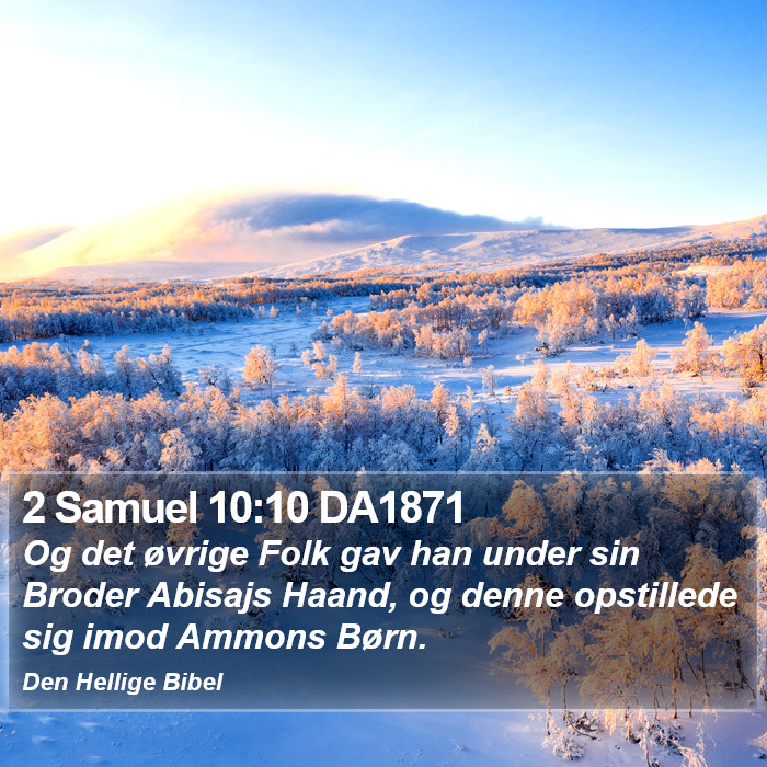 2 Samuel 10:10 DA1871 Bible Study