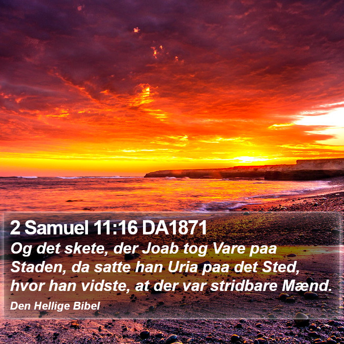 2 Samuel 11:16 DA1871 Bible Study