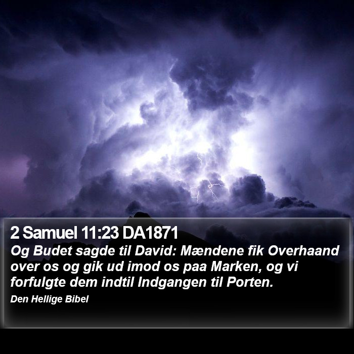 2 Samuel 11:23 DA1871 Bible Study