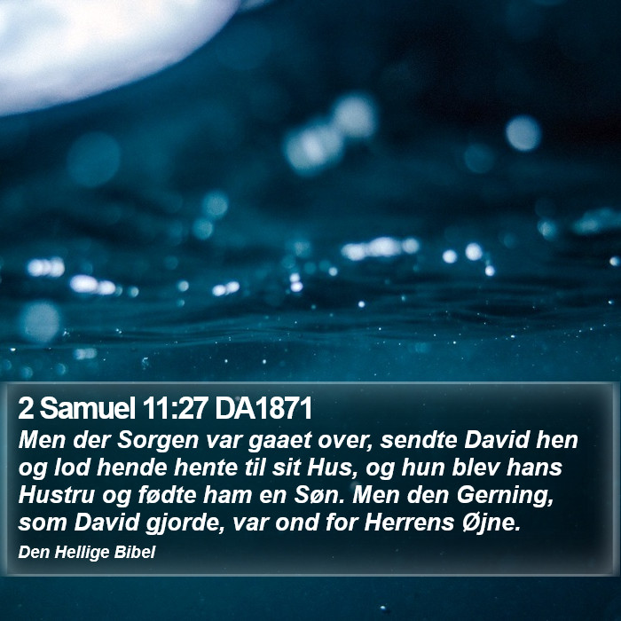 2 Samuel 11:27 DA1871 Bible Study