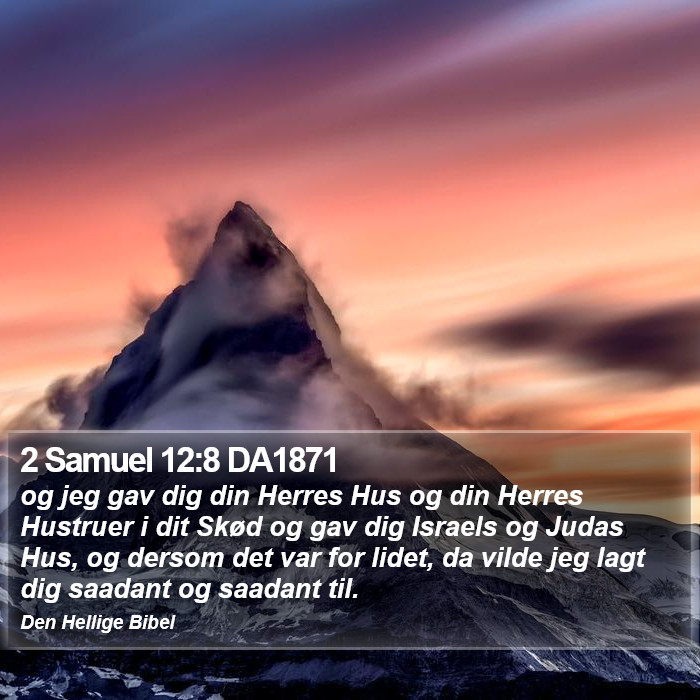 2 Samuel 12:8 DA1871 Bible Study