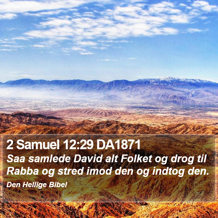 2 Samuel 12:29 DA1871 Bible Study