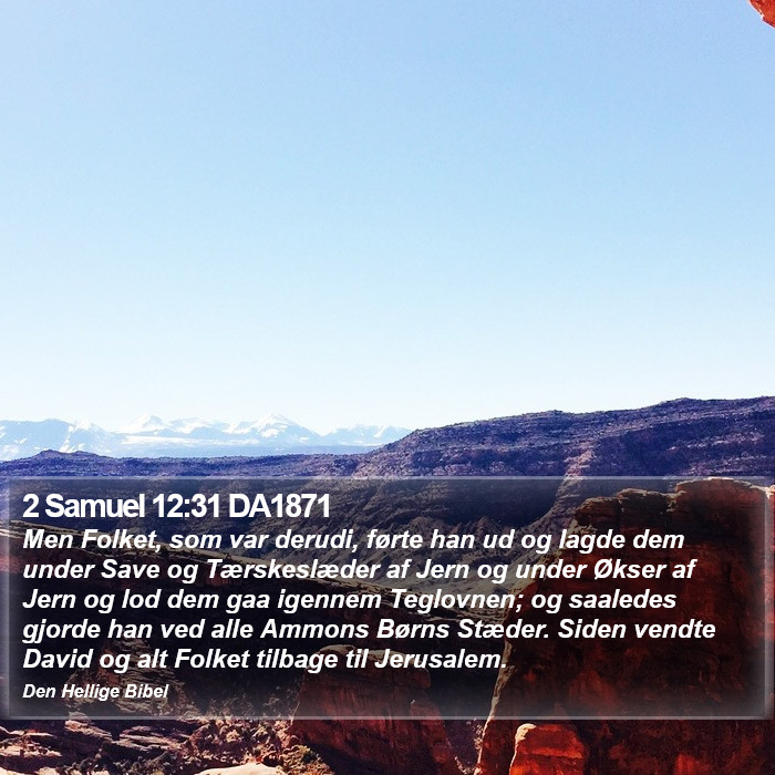 2 Samuel 12:31 DA1871 Bible Study