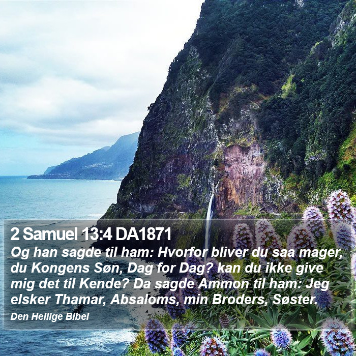 2 Samuel 13:4 DA1871 Bible Study