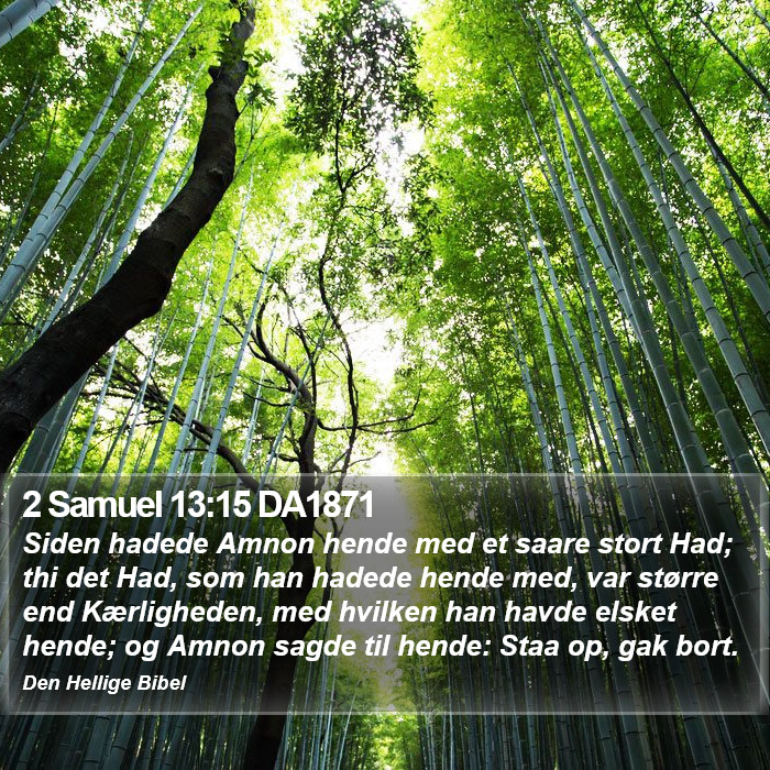 2 Samuel 13:15 DA1871 Bible Study