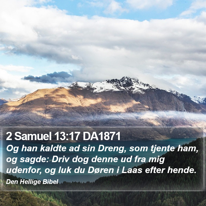 2 Samuel 13:17 DA1871 Bible Study