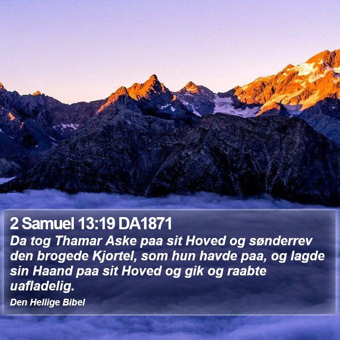 2 Samuel 13:19 DA1871 Bible Study