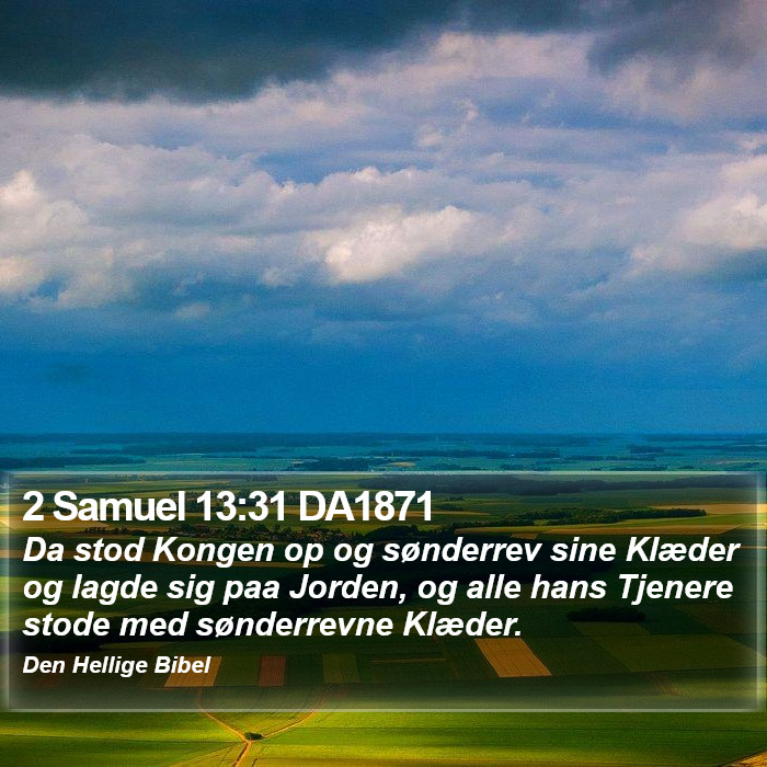 2 Samuel 13:31 DA1871 Bible Study