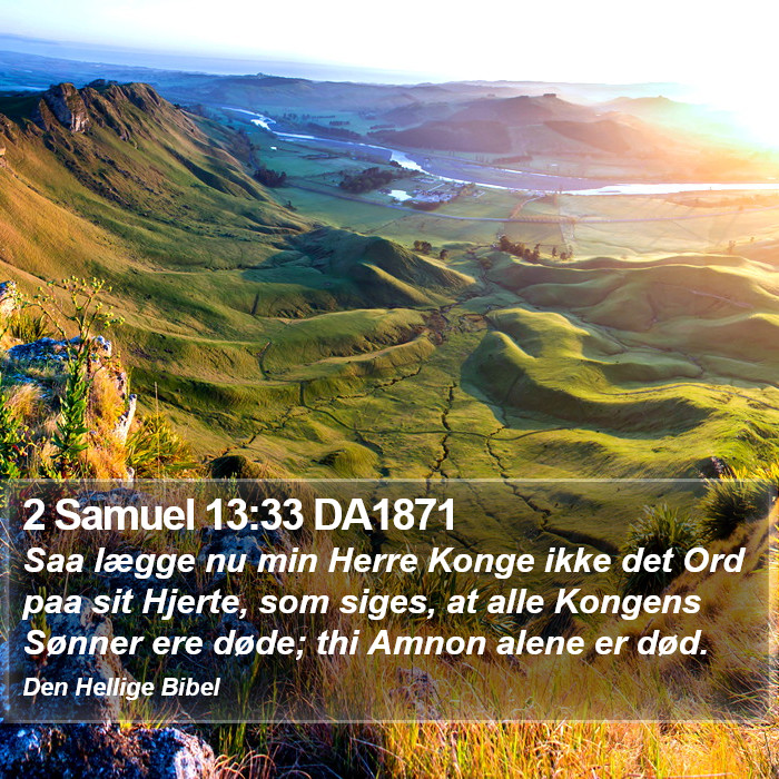 2 Samuel 13:33 DA1871 Bible Study