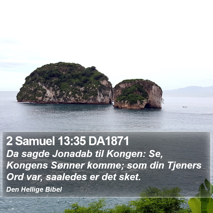 2 Samuel 13:35 DA1871 Bible Study
