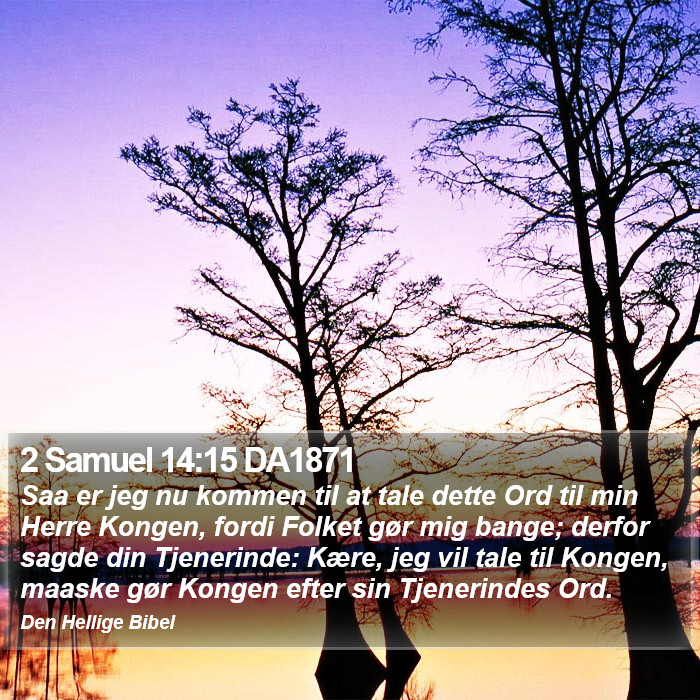 2 Samuel 14:15 DA1871 Bible Study