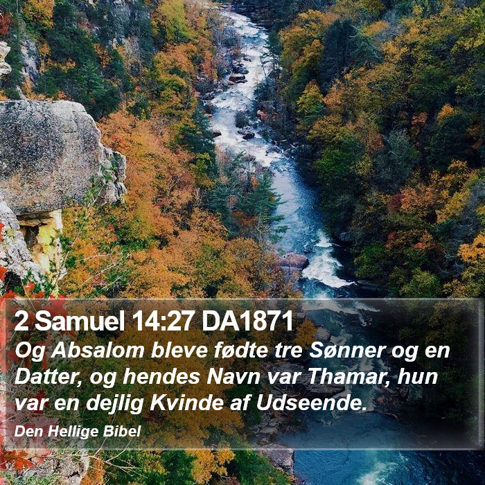 2 Samuel 14:27 DA1871 Bible Study