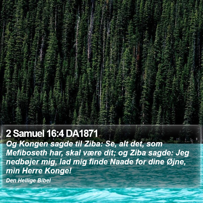 2 Samuel 16:4 DA1871 Bible Study