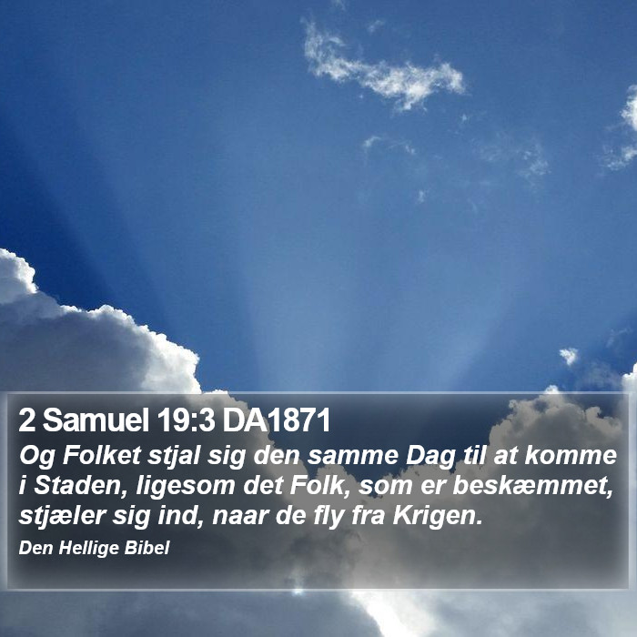 2 Samuel 19:3 DA1871 Bible Study