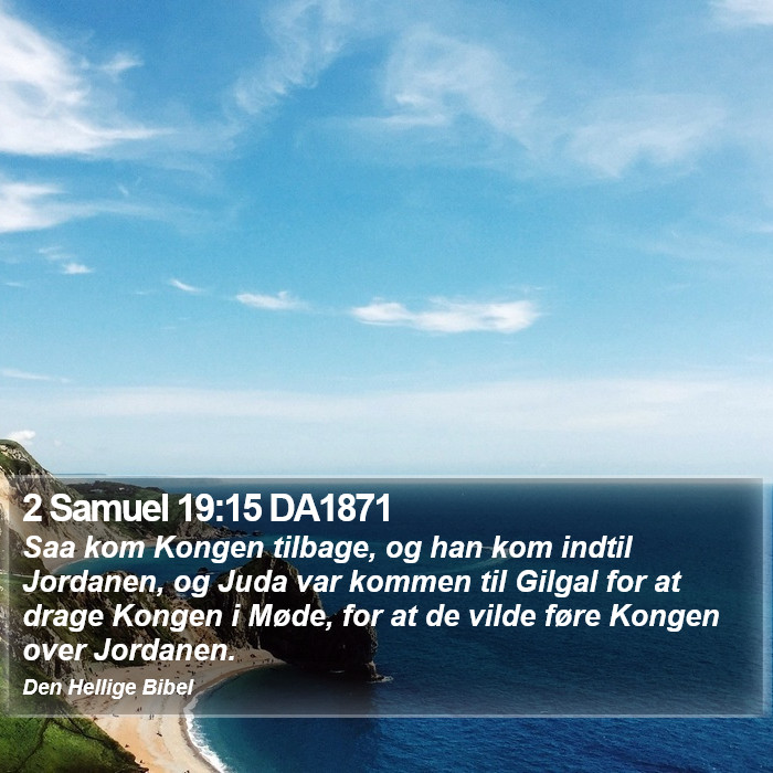 2 Samuel 19:15 DA1871 Bible Study
