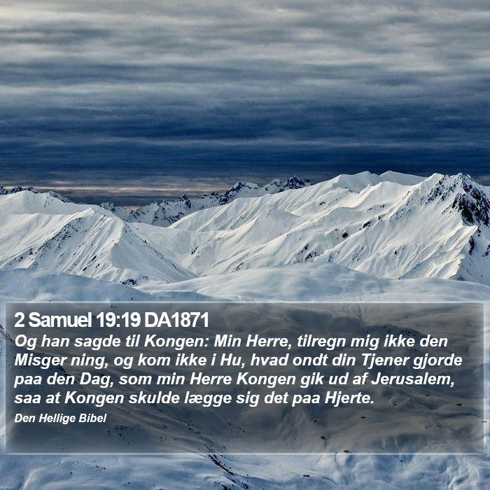 2 Samuel 19:19 DA1871 Bible Study
