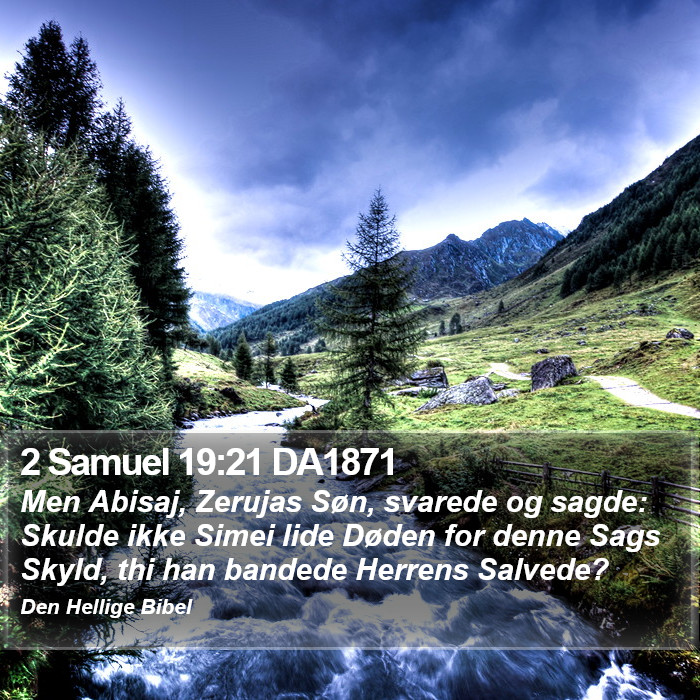 2 Samuel 19:21 DA1871 Bible Study