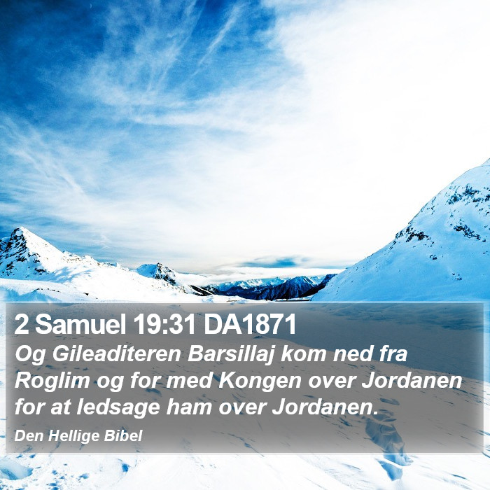 2 Samuel 19:31 DA1871 Bible Study