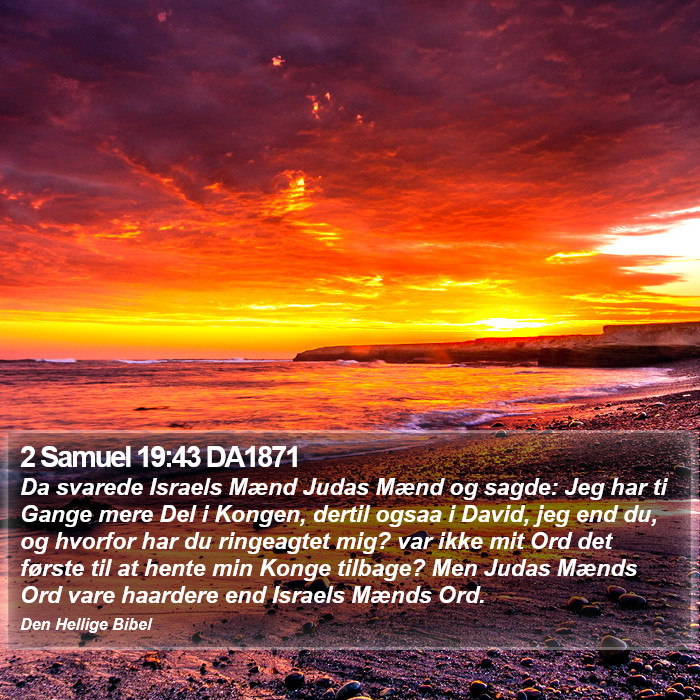 2 Samuel 19:43 DA1871 Bible Study