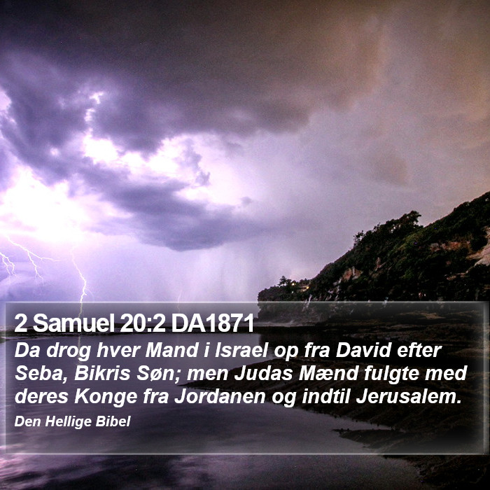 2 Samuel 20:2 DA1871 Bible Study