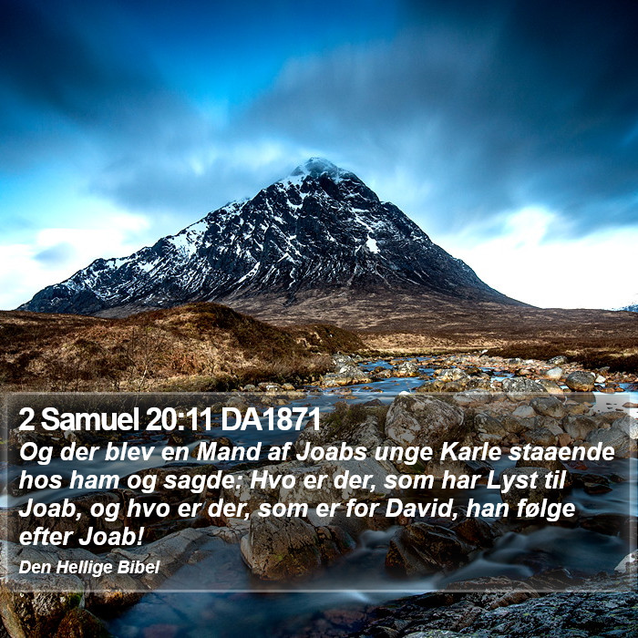 2 Samuel 20:11 DA1871 Bible Study