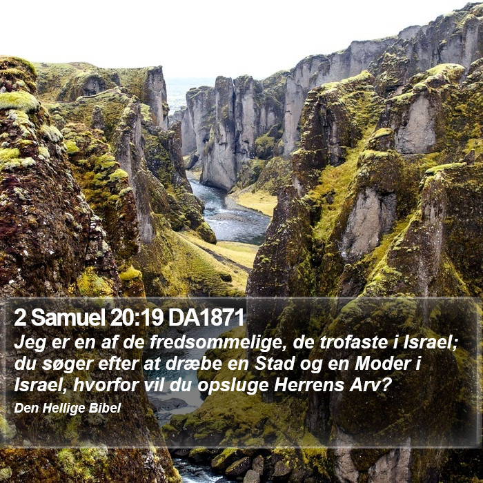 2 Samuel 20:19 DA1871 Bible Study