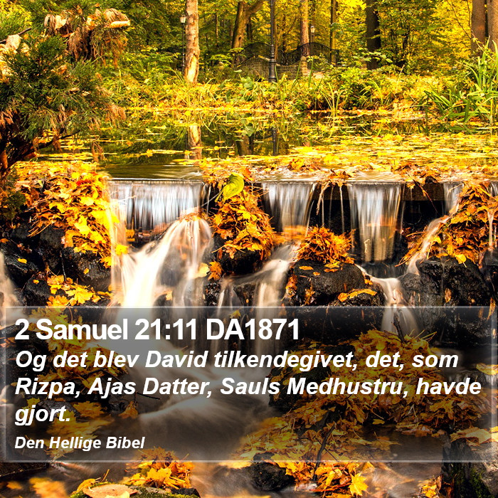 2 Samuel 21:11 DA1871 Bible Study