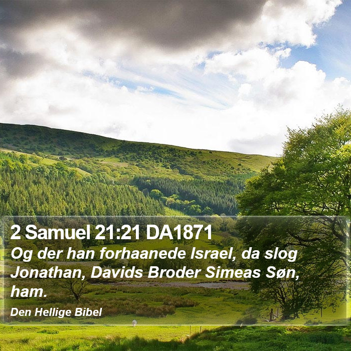 2 Samuel 21:21 DA1871 Bible Study