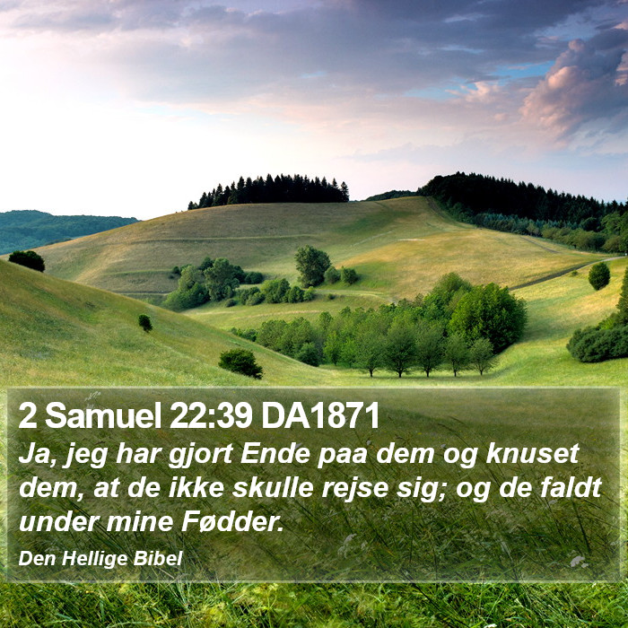 2 Samuel 22:39 DA1871 Bible Study