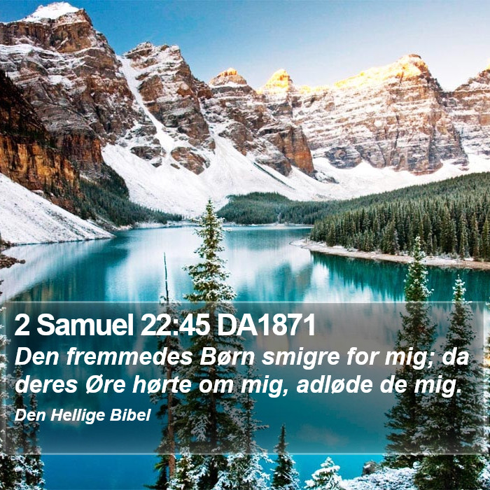 2 Samuel 22:45 DA1871 Bible Study