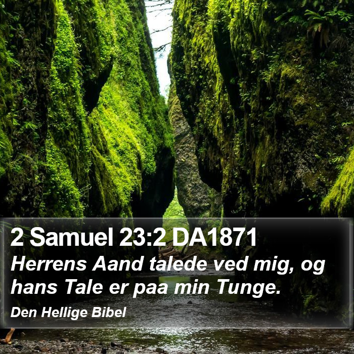 2 Samuel 23:2 DA1871 Bible Study