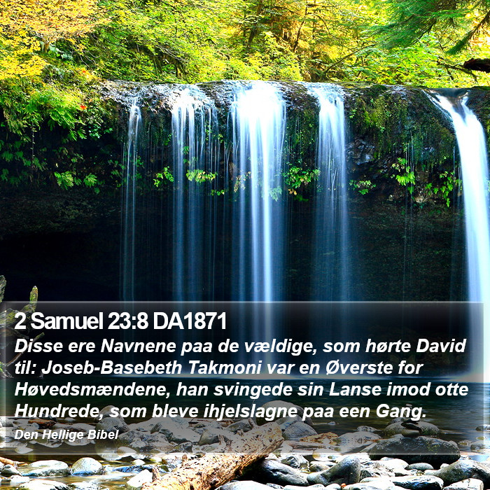 2 Samuel 23:8 DA1871 Bible Study