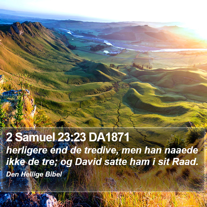 2 Samuel 23:23 DA1871 Bible Study