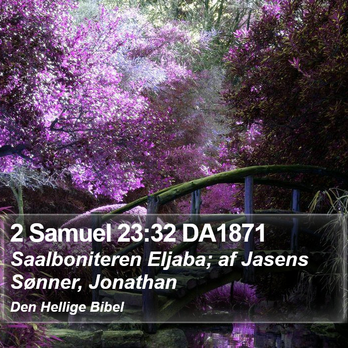 2 Samuel 23:32 DA1871 Bible Study