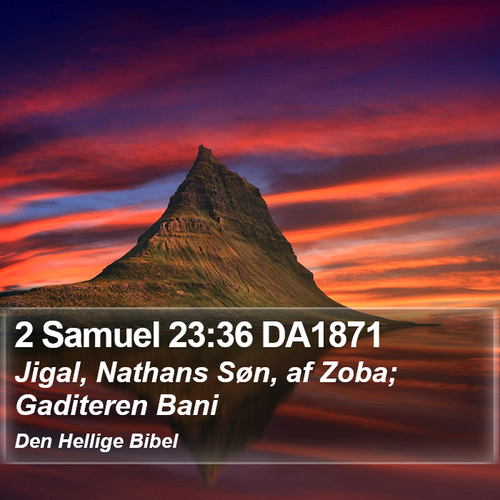 2 Samuel 23:36 DA1871 Bible Study